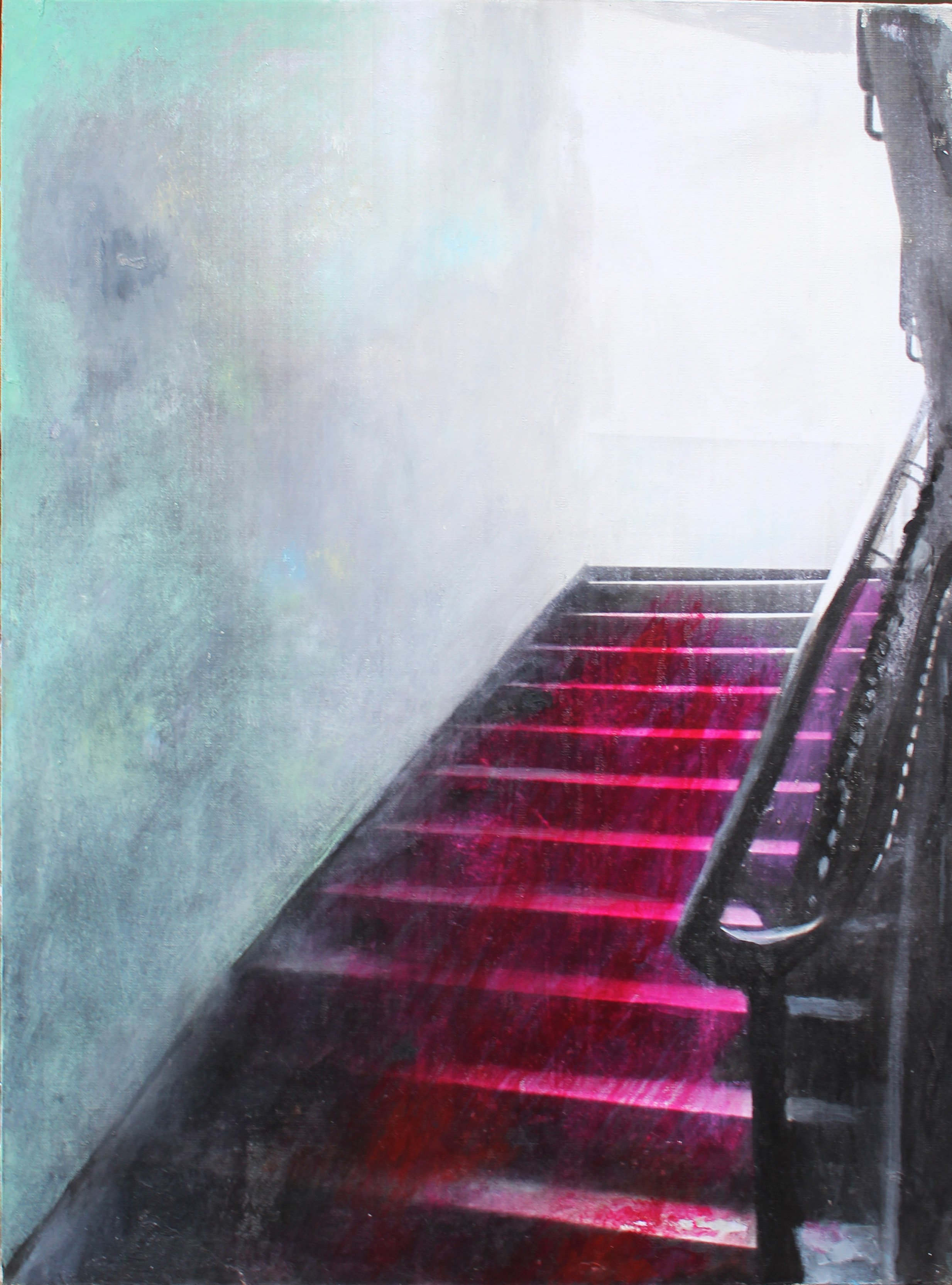 Alina PICAZIO - Akt schodzący po | Artinfo.pl - portal rynku sztuki